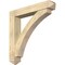 Ekena Millwork Thorton Arts and Crafts Rough Sawn Bracket w/ Offset Brace, Douglas Fir, 8"W x 46"D x 46"H BKT0806X46X46THR03RDF - alternate 1